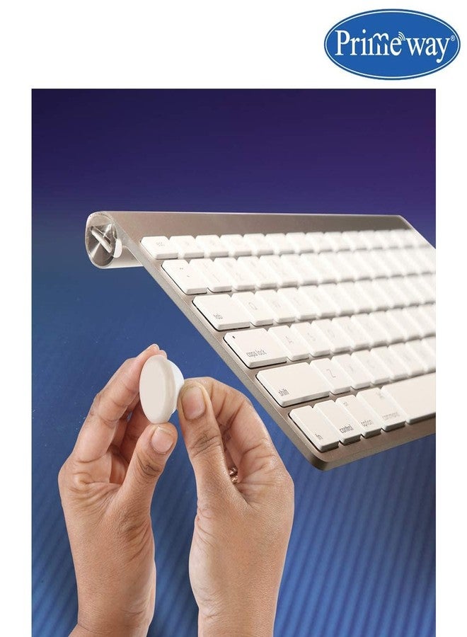 Primeway® PE EVA Round Moving Furniture Sliders | 7mm Thickness | Self Adhesive | Chair Leg Floor Protector | Non Skid Pads | Noise Insulation | Dia 40mm | Ivory | 4 Pcs Set - Image 4